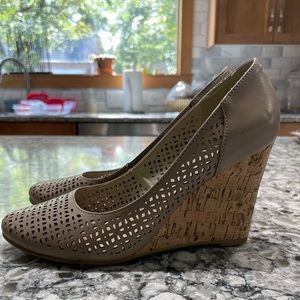 Restricted Perforated Wedge Shoes